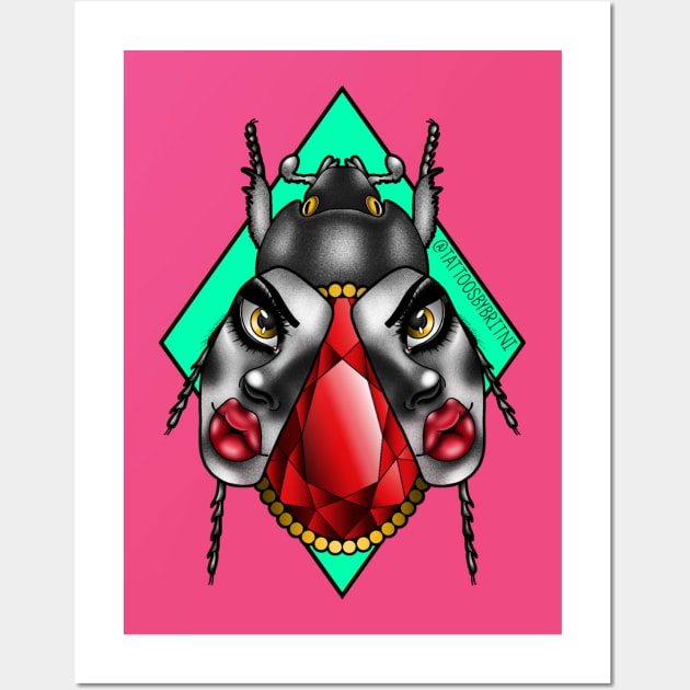 Beetle face Wall Art by TattoosByBritni